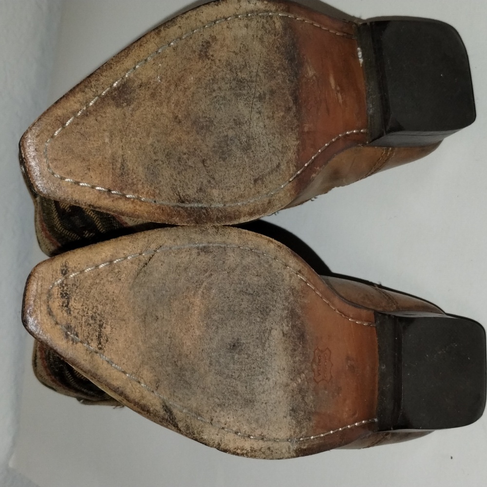 Seychelles Size 7.5 Aztec Leather Southwest Western Boots Womens Brown Cowgirl - Picture 4 of 10